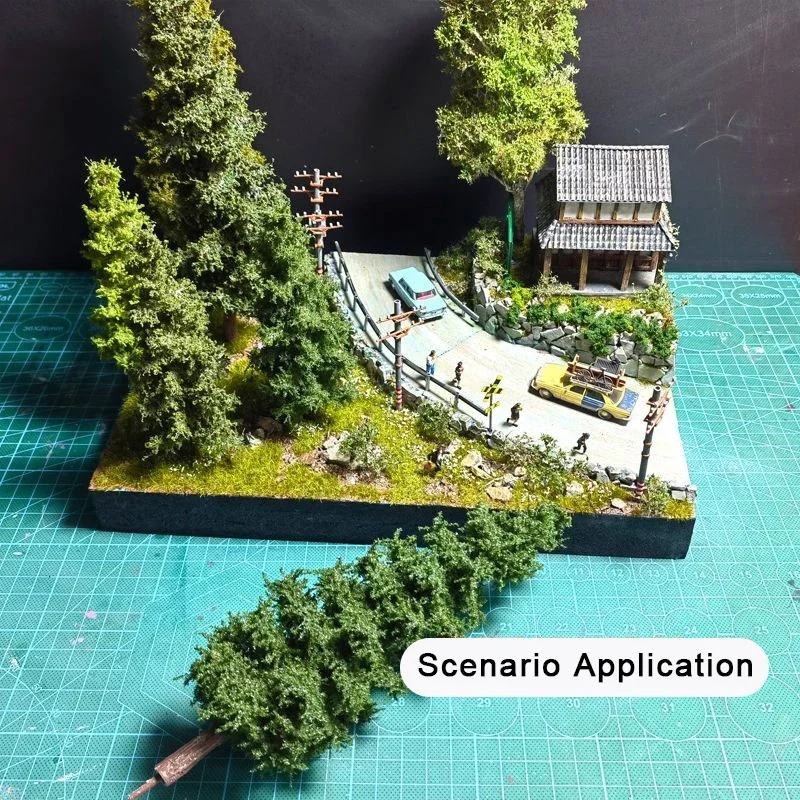 5개 14cm 인공 미니어처 소나무 DIY 모델링 식물 철도 기차 레이아웃/군사 전쟁 게임/조경/디오라마용