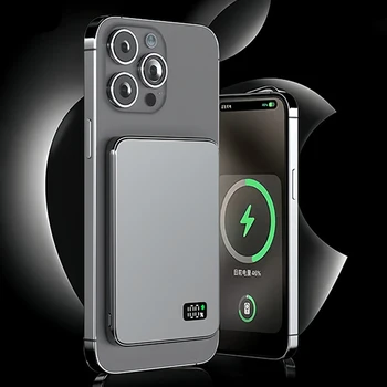 Ultra Thin MagSafe Power Bank, Magnetic Wireless Fast Charging, LED Display 1