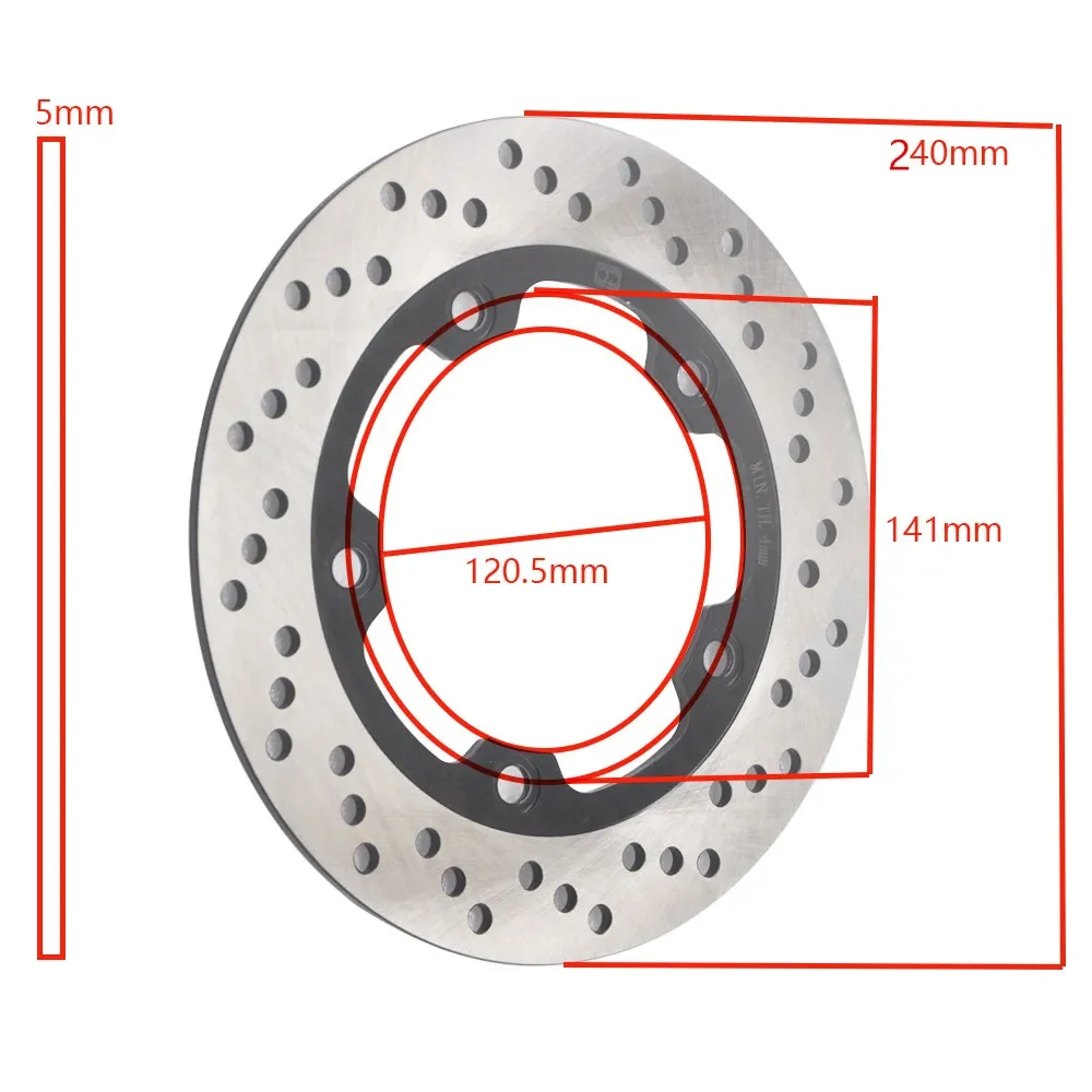 

Motorcycles Rear Brake Disc Rotor for Suzuki GSR750 11-16 GSX-S750 2017 GSF1200 Bandit 2006 GSF1250 07-17 GSX1250 10-17 GSF650SA