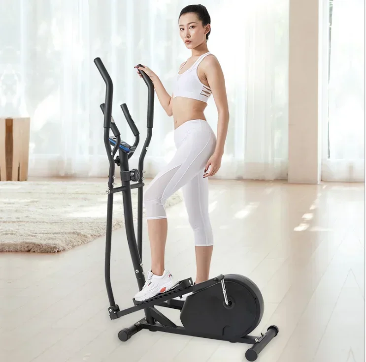 Home Gym 8 Gears Vertical Elliptical Trainer Magnetic Exercise Bike Elliptical Machine