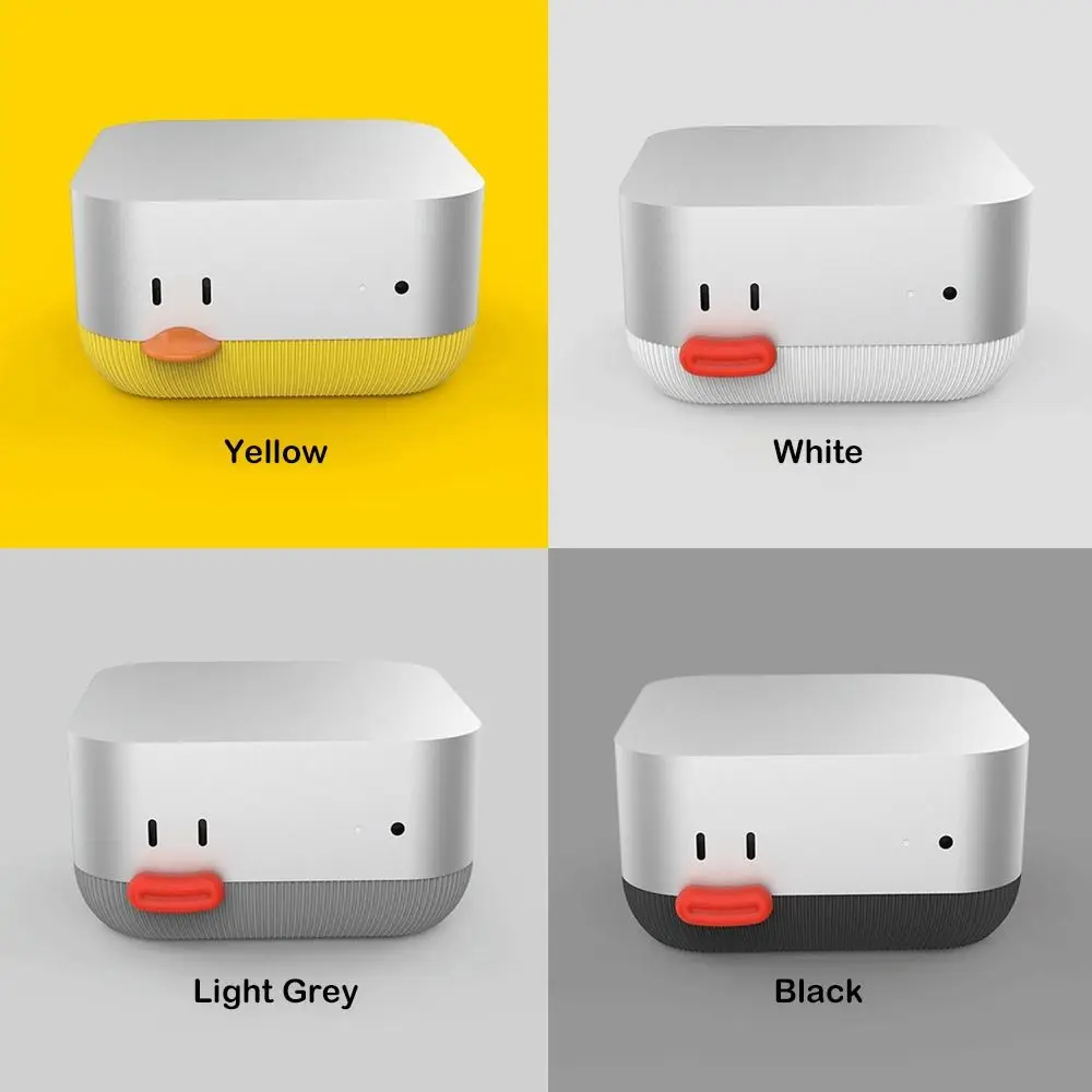 3D 프린팅 컴퓨터 베이스 전원 버튼 전면 방진 브래킷 열 방출 Macmini M4용 멀티 컬러 호스트 액세서리