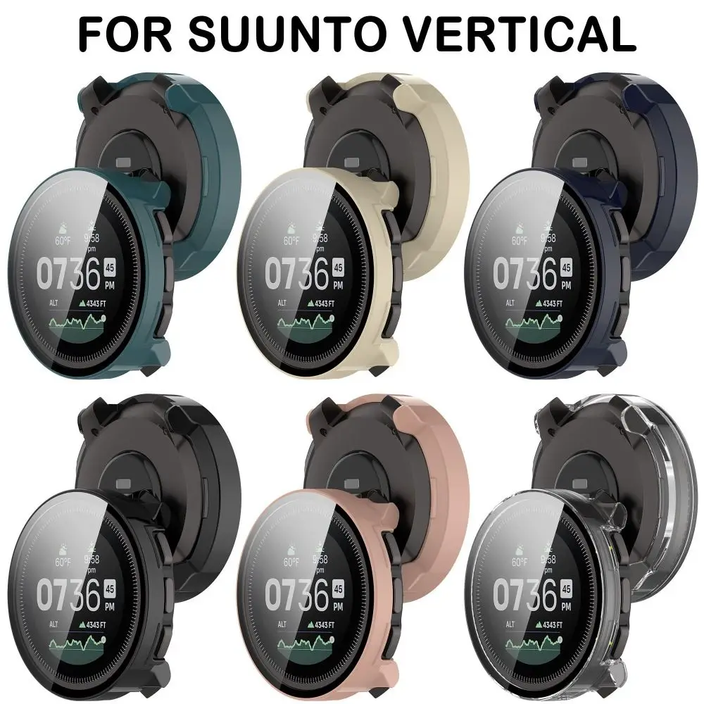 PC Tempered Protective Case Screen Cover Anti-Scratch Protector Shell for Suunto Vertical watch screen protector case watch accessories watch screen protector watch case watch protective case watch cover watch protective cover bumper protective case