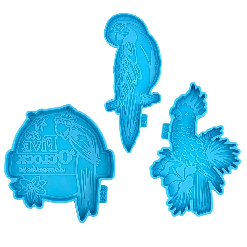 

Crystal Epoxy Mold Parrot Storage Tray Mold Fruit Storage Plate Decoration Mold