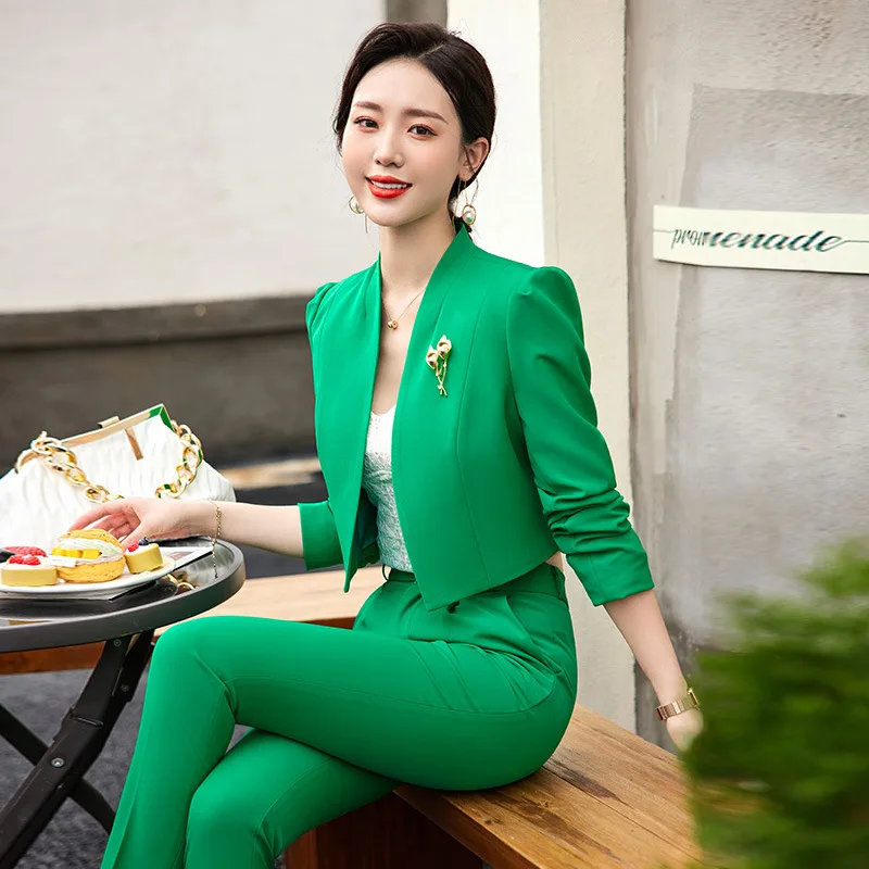 2023SprinngSummerWomenBusinessSuitswithPantsandJacketsCoatOL
