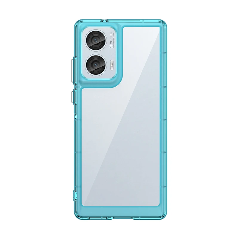 Colorful Transparent TPU Protective Case for Motorola Edge 50 Series