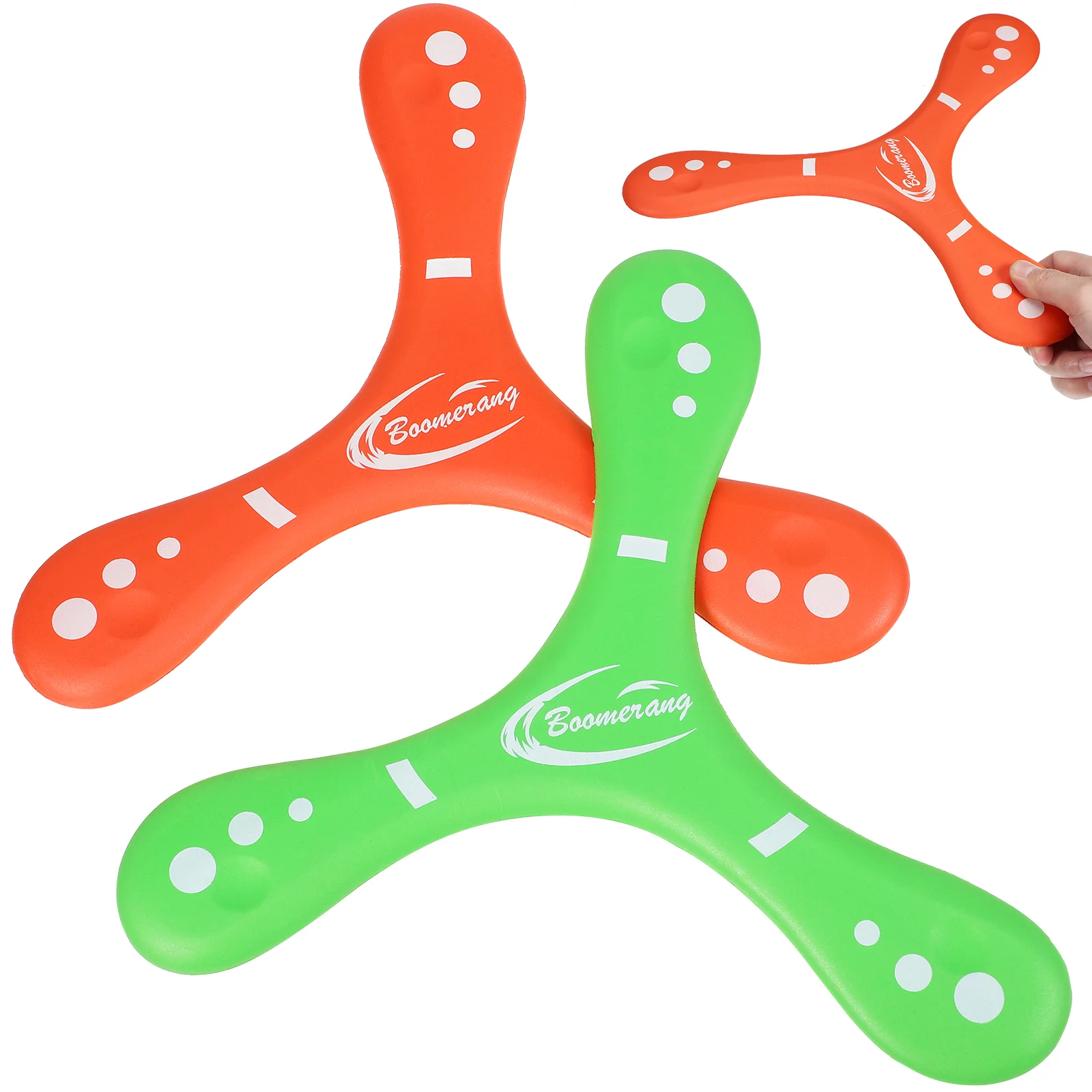

2 Pcs Kids Outside Kids Toys Boomerangs Sports Triangle Soft Dart Flights Outdoor Playthings