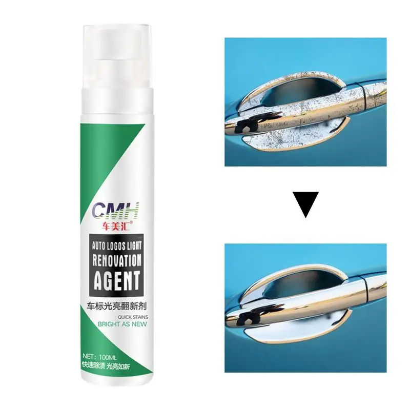 

Car Rust Removal Spray 100ml Powerful Chrome Part Restoring Liquid Multipurpose Rust Removal Agent for Oxidized Chrome-Plated