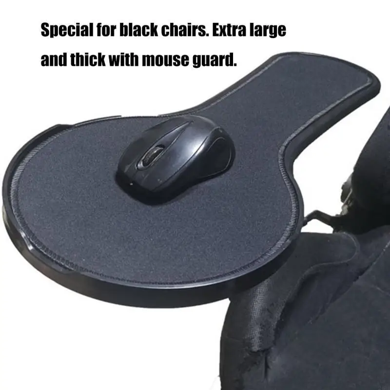 Computer Chair Mounted Mouse Pad Platform Ergonomic Wrist Support Tray thumbnail 3