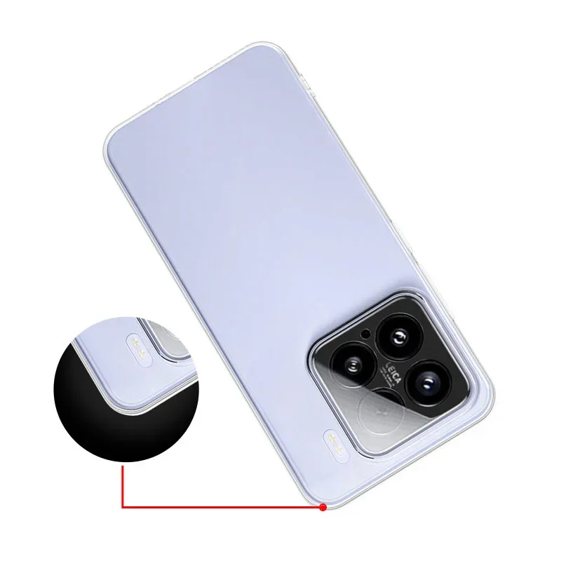 Clear Transparent Soft TPU Phone Case - Simple Slim Design