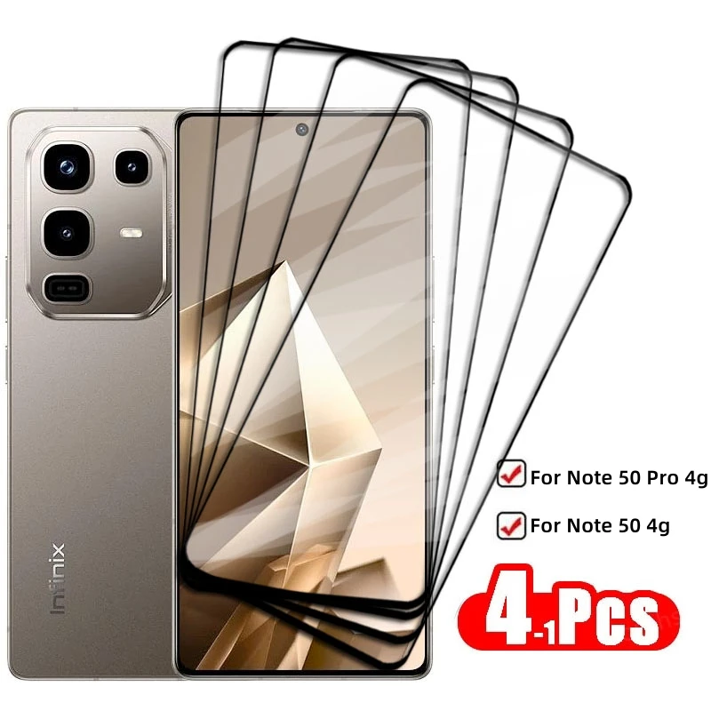 Vollständige Abdeckung Glas Für Infinix Note 50 Pro Gehärtetes Glas Infinix Note 50 Pro Screen Protector HD Telefon Film Infinix Note 50 Pro