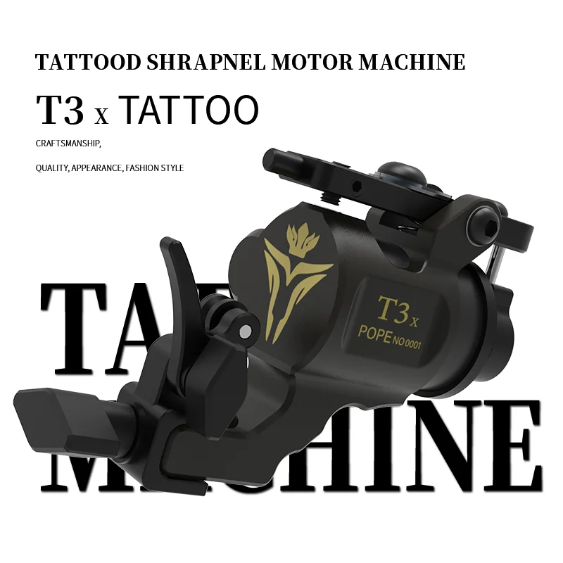 POPEIRONS Brand Rotary T3x Tattoo machine Adjustable Stroke 2025