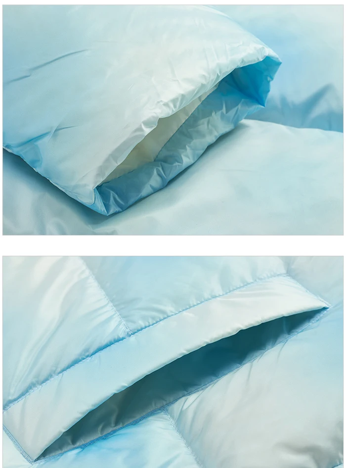 Down Jacket Women Halo-Dyed All-Over Hooded Bread Coat Trendy Winter Sweet Cool Oversize Jacket