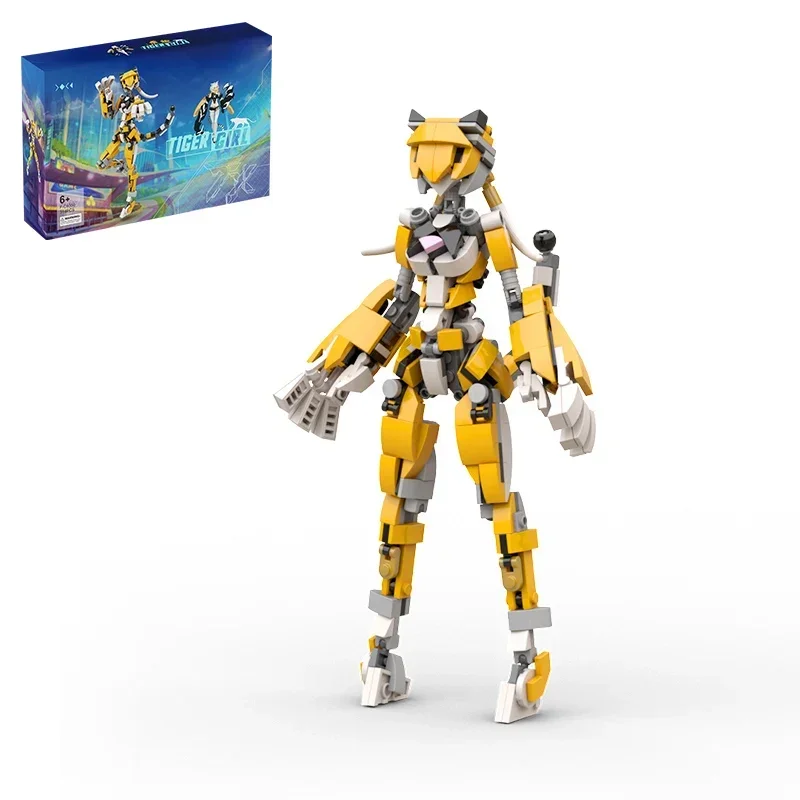 

Мобильный костюм девочка женщина робот крыло птица кролик набор строительных блоков DIY Милая аниме фигурка робота кирпичная игрушка рождественские подарки