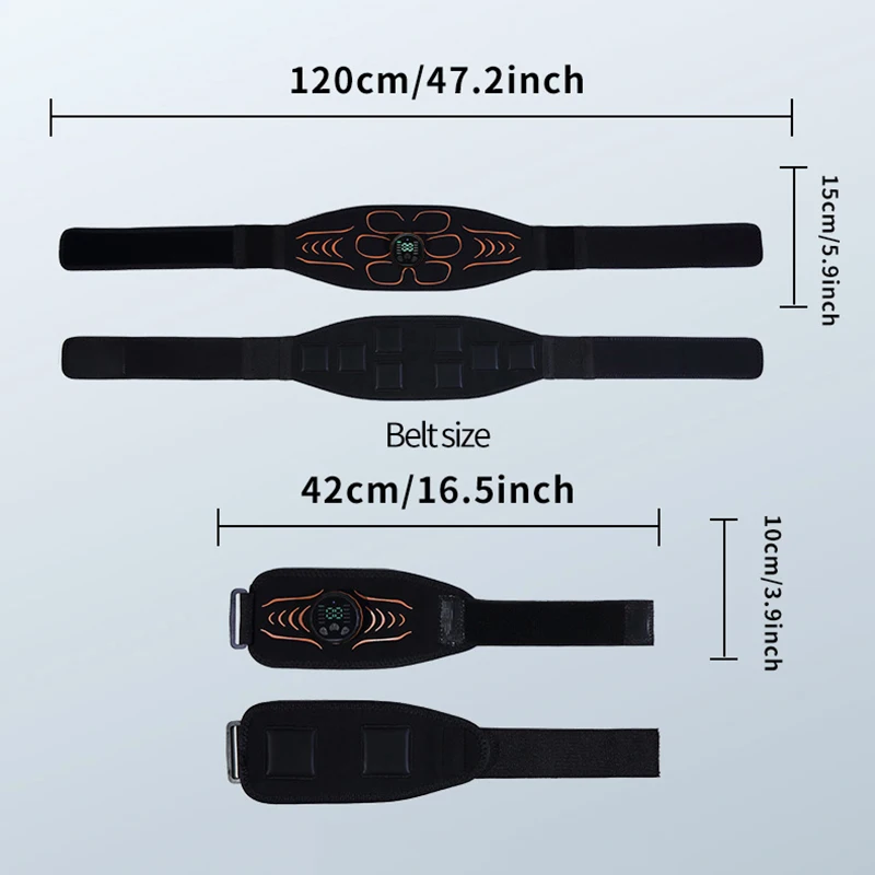 복부 마사지기 허리 벨트 근육 토너, 스마트 복부 근육 트레이너, 팔 다리 운동 훈련, 피트니스 마사지 장비