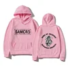 Men's Pure Cotton Hooded Sweatshirt Sons of Anarchy SAMCRO Double-sided Printed Men's and Women's Fashion Brand Design Pullover 2