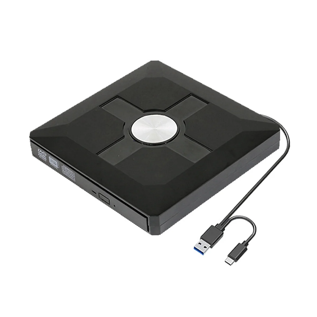 

External Optical Drive DVD Burning USB3.0Type-C Mobile Burner Plug and Play CD-ROM Drive Suitable for PC Desktop