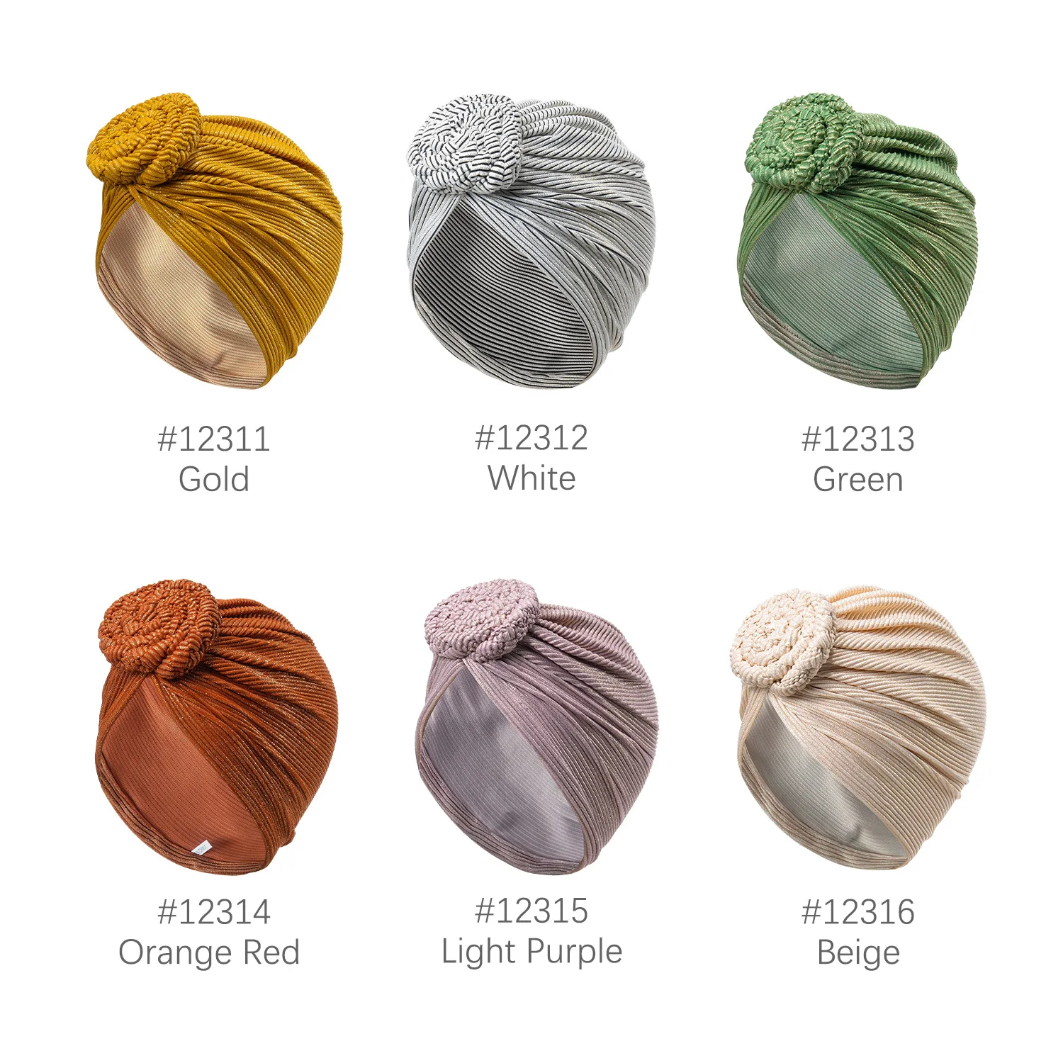 Top Knotted Twisted Muslim Turban Cap Fashion Women Hijab Hats African Head Wraps Female India Hat Hair Loss Chemo Cap 3