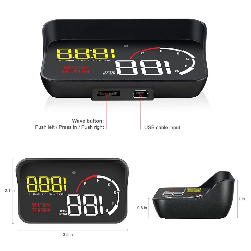 ڵ Ÿϸ  HUD ÷  溸 ý,   , OBD2  , M10 A100