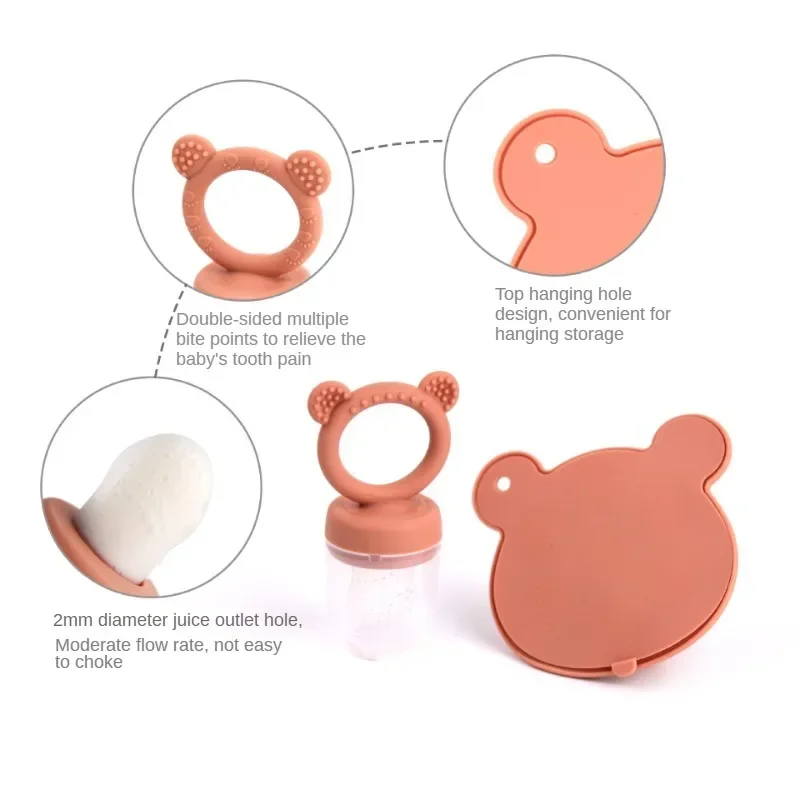 Baby Ice Cream Pops Silicone Mold Ice Cream Maker Popsicles Molds Baby Fruit Feeding Pacifier Teether Toy Sutff