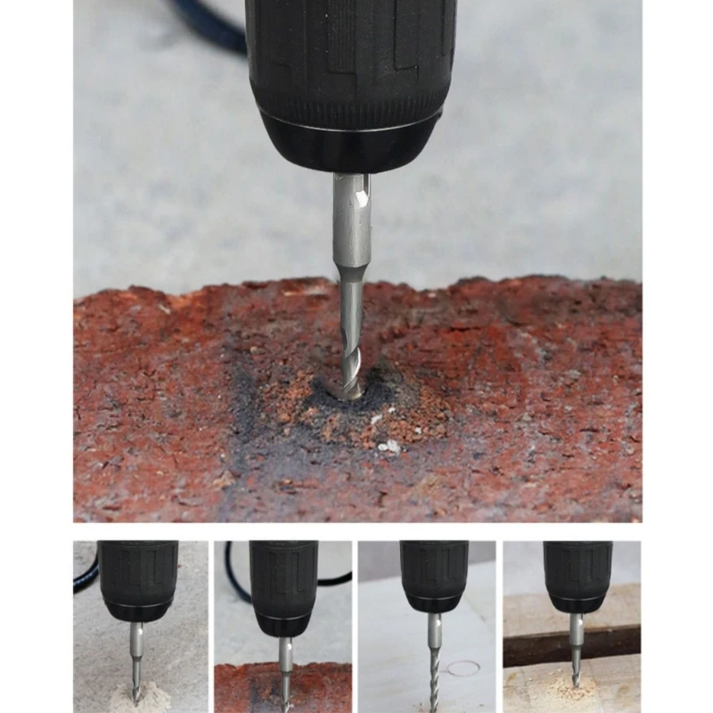 

8Pcs SDS Electric Hammer Drill Bit Sets for Concrete Diameter 6-16mm Square Drop Shipping