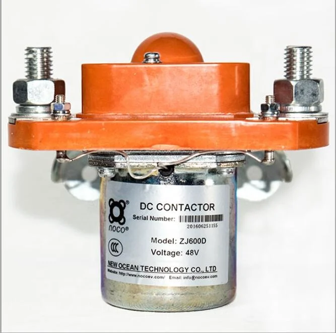 

48 В однополюсный однодисковый нормальный открытый контактор постоянного тока 600 А ZJ600D