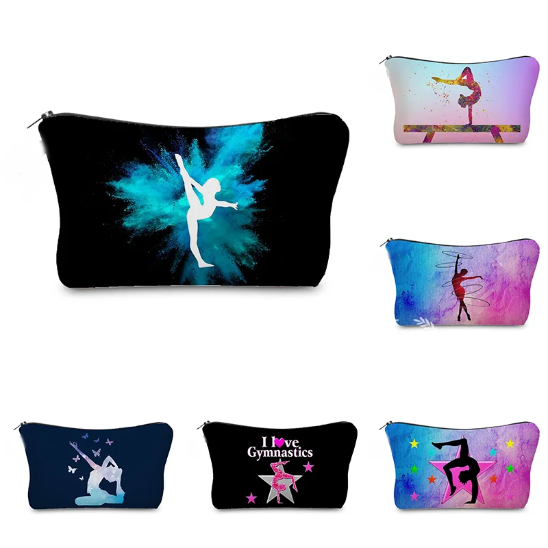 

Abstract Graffiti Design Rhythmic Gymnastics Print Cosmetic Bag Fashion School Teacher Gift Makeup Bag Female Travel Toiletries