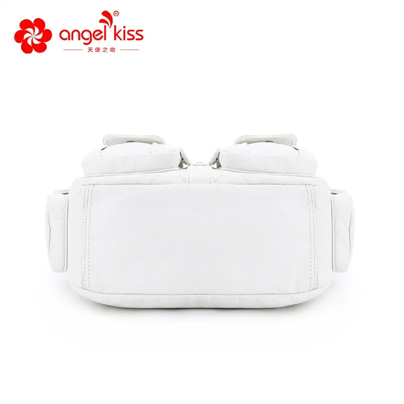 Angelkiss Women Handbags Satchel Top-handle Handbag PU Shoulder Bag Dumpling Pack Give Gifts Shoulder Bags Phone Money Pack 4