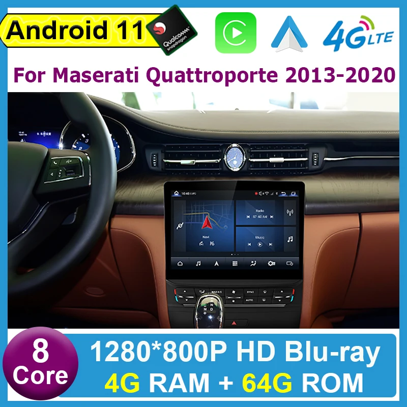 

Android 11 8Core 8+128G Qualcomm 10.26" Car Radio For Maserati Quattroporte 2004-2020 Multimedia Carplay Auto GPS Navigation DSP