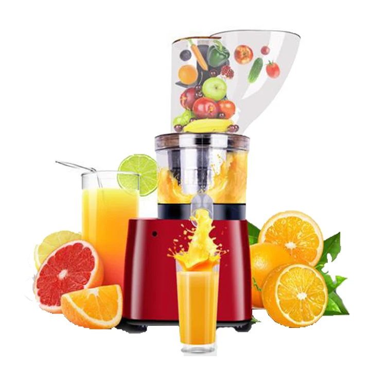 Commercial New Bigger Mouth Masticating Slow Speed Cold Juicers Maker Machine For Whole Apple/pear/orange/citrus