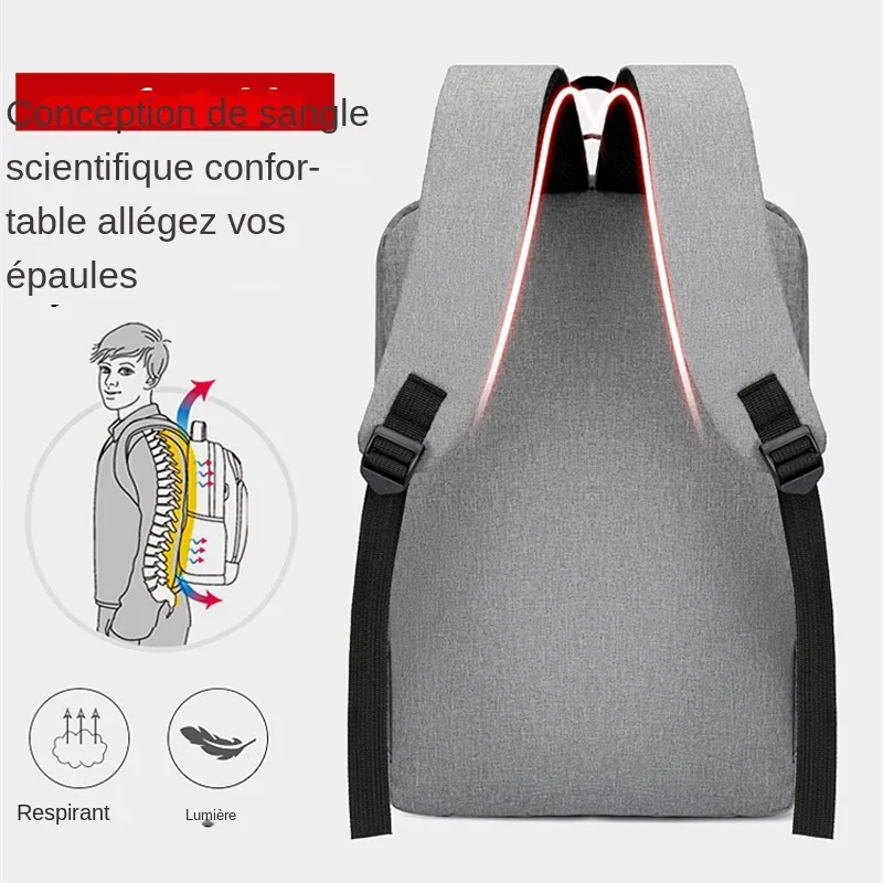 Waterproof Oxford Fabric Business Laptop Backpack for Men 15.6 Inch USB Charging High Capacity School Backpack