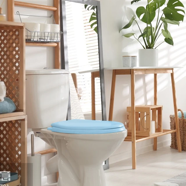 Sedile WC Con Chiusura Soft Close - Copriwater In Legno Di Alta Qualità, Design Moderno - Foto 9