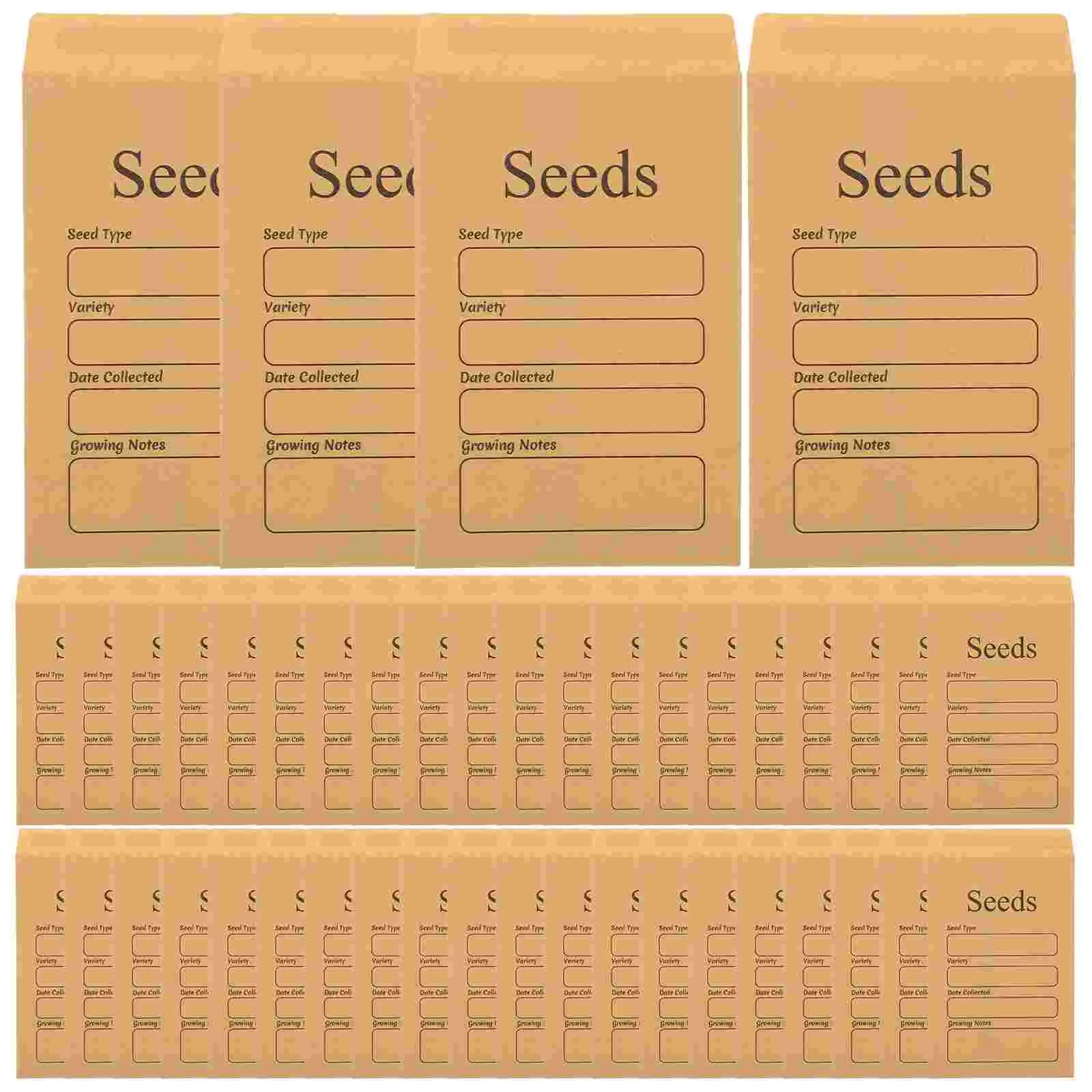 

50 Pcs Paper Seeds Bags Small Envelopes Envelops for Presents Letter Money Tiny