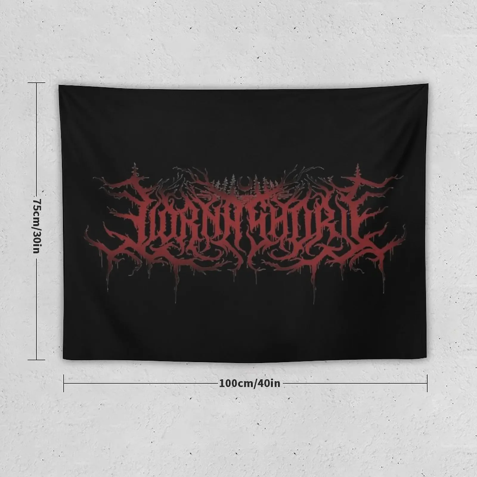 Lorna shore in red Tapestry Room Decorator Tapestry