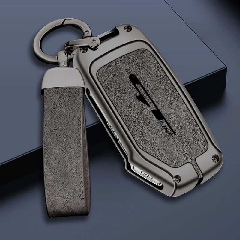 

3/4 button zinc alloy car remote control key cover for Kia GTline Seltos K3 K5 019 2021 2023 high-end car key protective cover