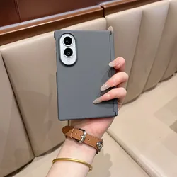 Ultra Slim Shockproof Case with Hinge Protection in Solid Color - Galaxy Z Fold4 (GRAY)