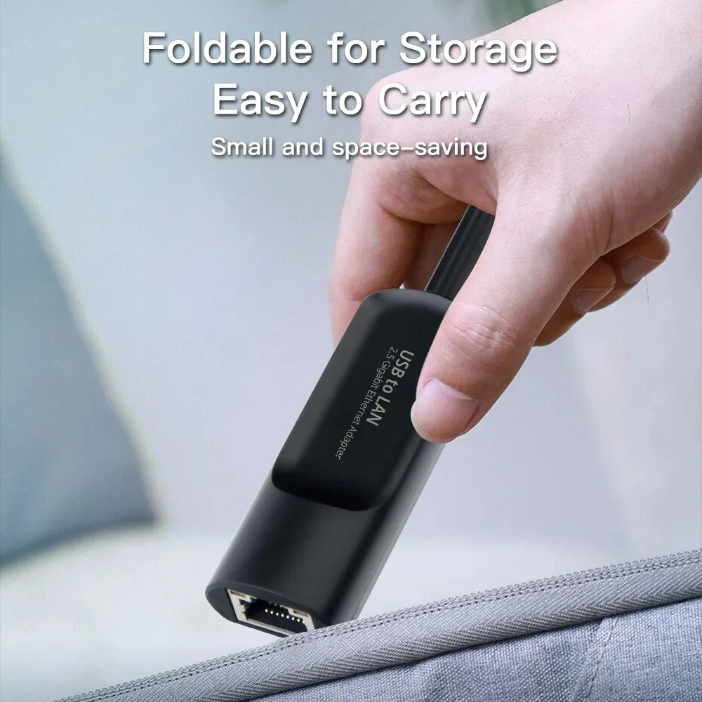 2500Mnps Wired USB 3.0 Type C USB To Rj45 Lan Ethernet Adapter 2.5G Ethernet Gigabit Adapter Lan Card Hub for MacBook iPad