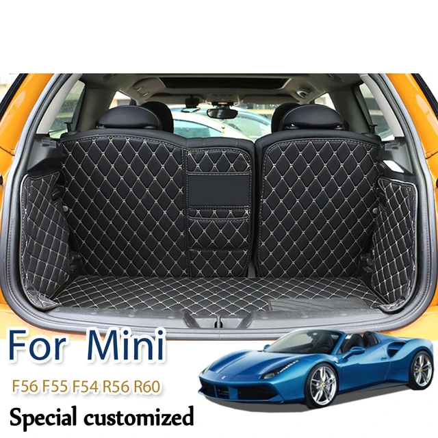 Tapis de Coffre de Voiture en Cuir, Accessoire pour Mini F56 F55