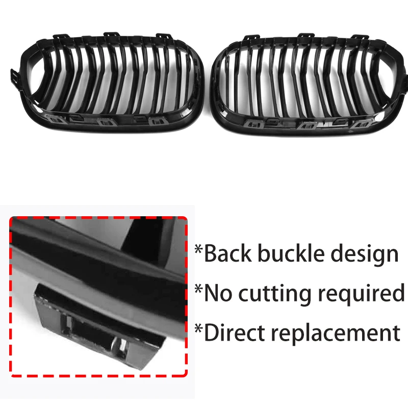F20 F21 LCI Replacement Front Bumper Kidney Grille Car Styling Racing Grills For BMW 1 Series Facelifted 2015-Hatchback