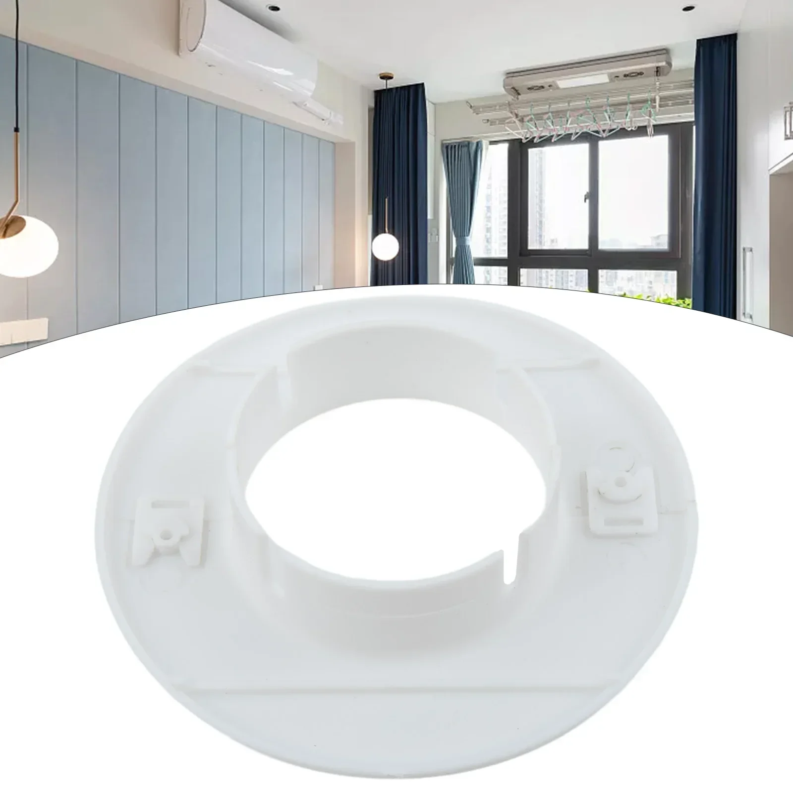 Cache-trou Mural Pour Climatisation - 70 Mm, En Plastique Blanc, Pour Tuyaux D'eau Ou Gaines