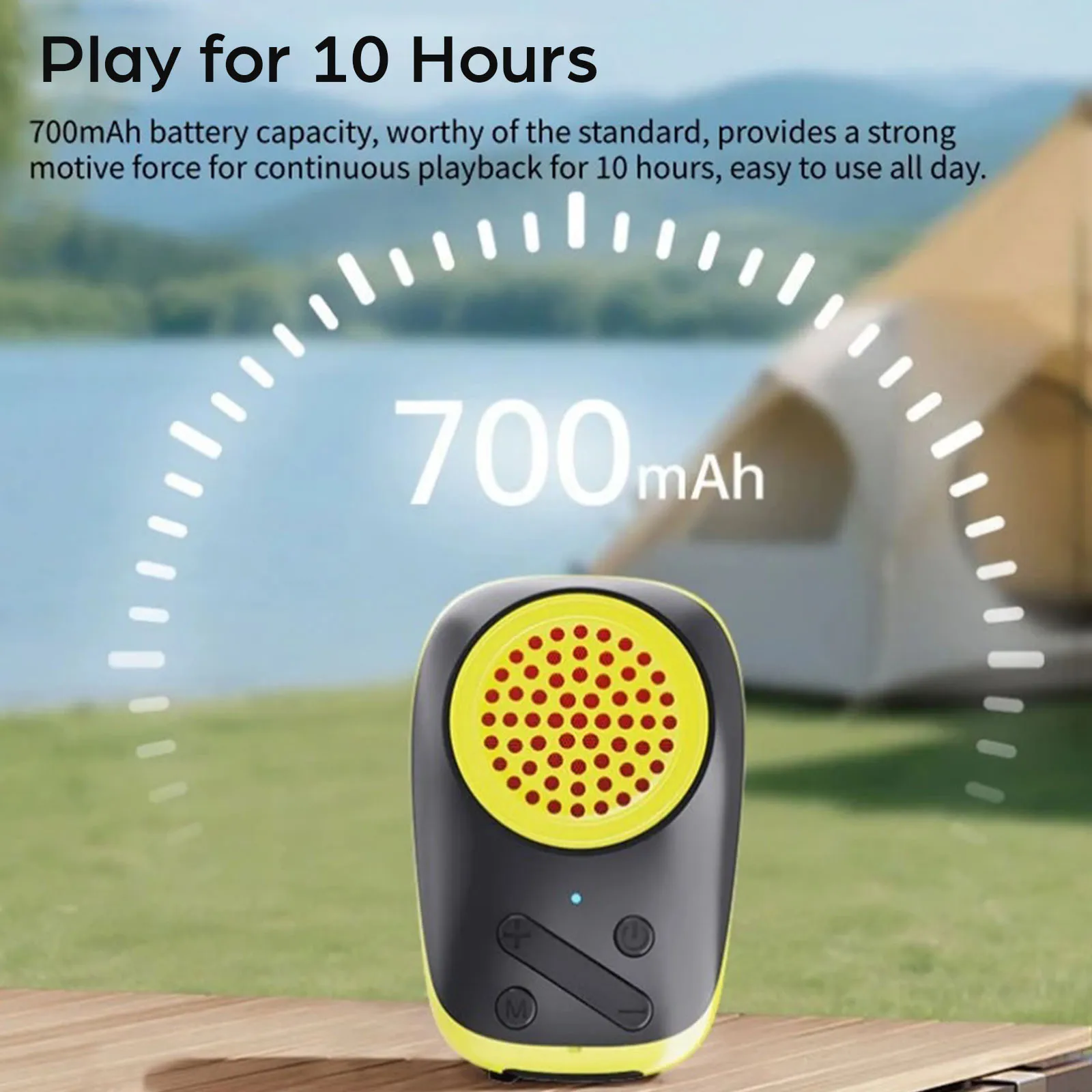 Mini Pocket Bluetooth Speaker IPX5 Waterproof Outdoor Subwoofer Portable Wearable Wireless Stereo Music with Magnetic Clip Box