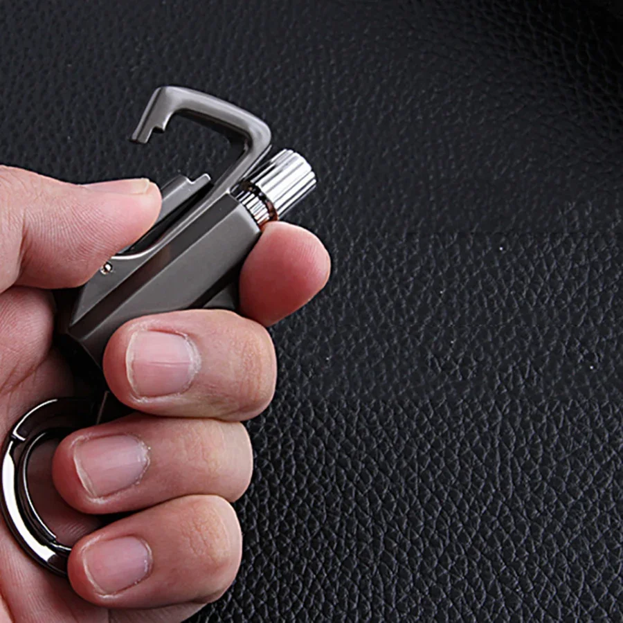 Multifunctional Match coal oil Lighter Outdoor Waterproof Portable Wine Open Keychain Men Smoking Accessories Gifts