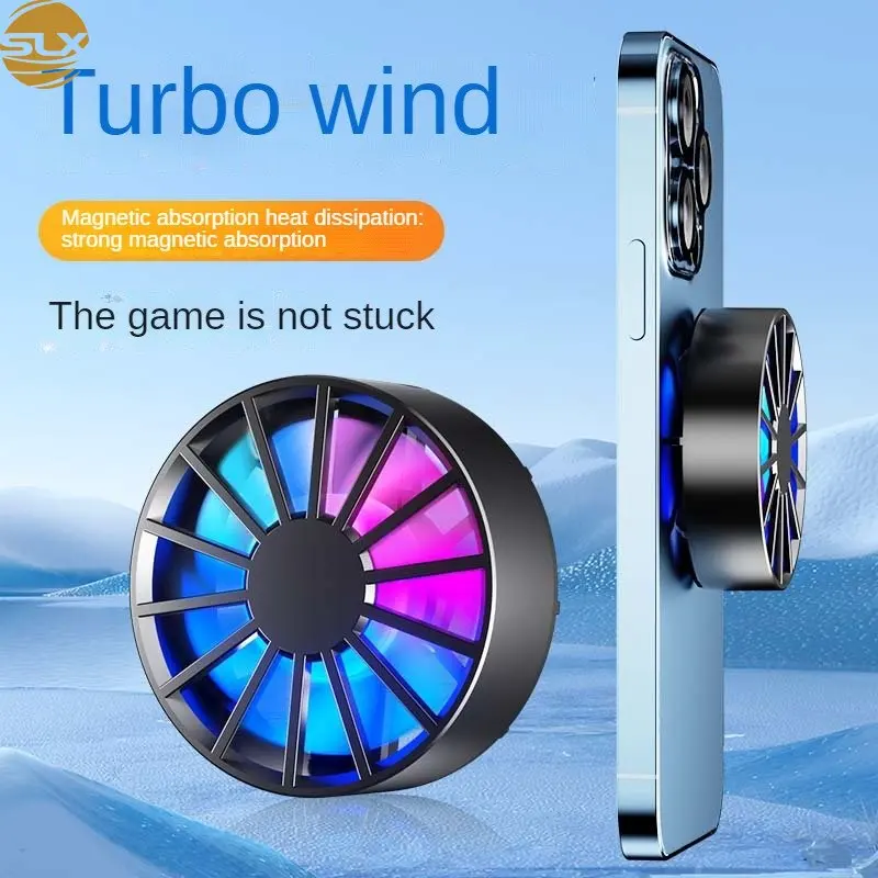 

AL06 Mobile Phone Radiator Game Cooling Magnetic Portable In Mobile Phone Phablet Fan Big Wind