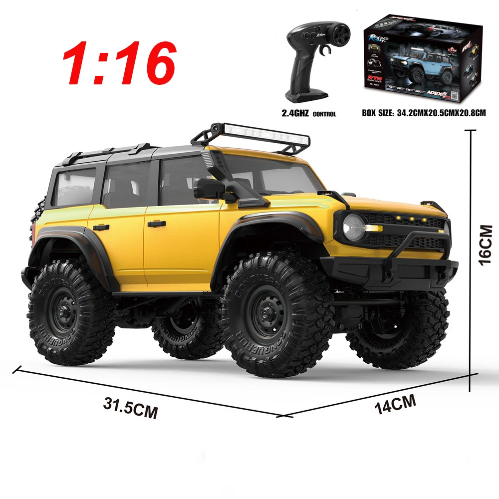 1:16 4WD Rc Car Full Scale Simulation 2.4G Off-Road Remote