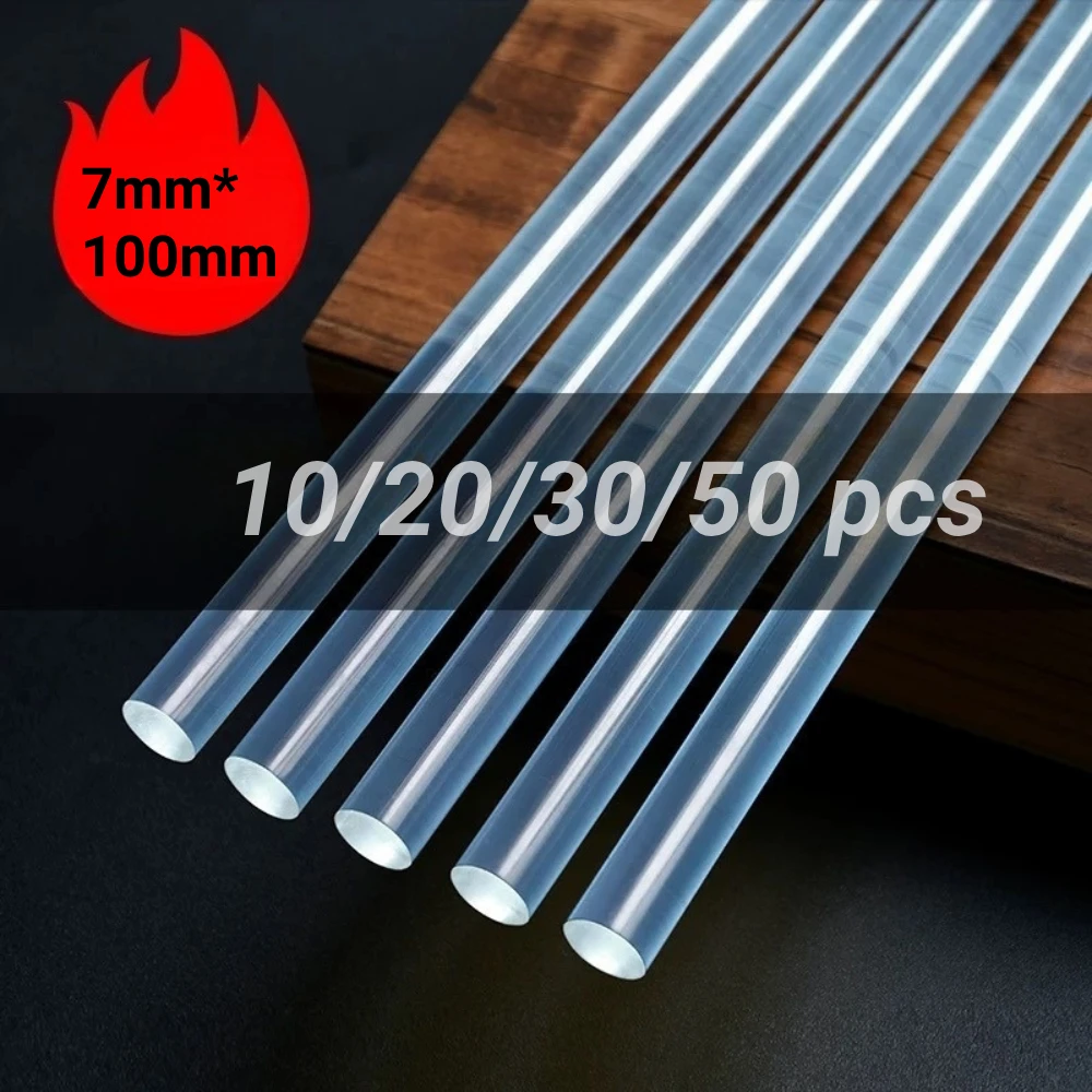 Transparent hot melt glue sticks Mini Size Glue Gun Stick DIY Gluing Photo Albums/Wood Car Home Repair Tool 10/20/30/50PCS