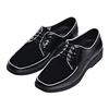 Europe Trend Black Dancer Shoe Popping Hip Hop Dance Suede Patent Genuine Leather Shoes Locking Poppin Performance Shoes White 1