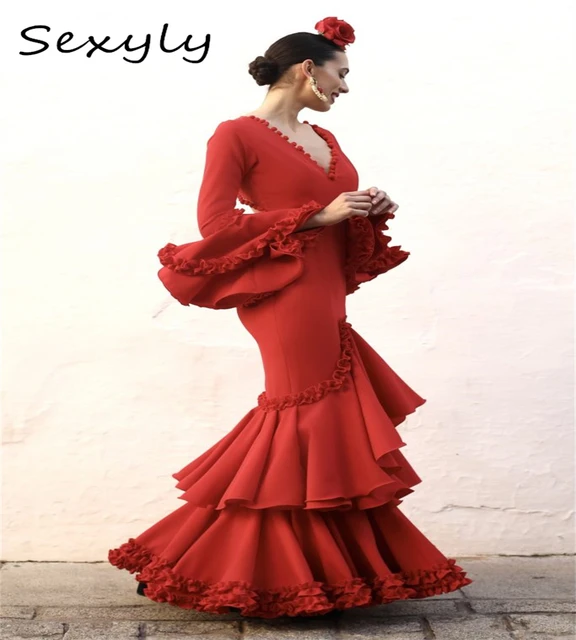  Vestido de bailarina española para mujer : Ropa, Zapatos y  Joyería
