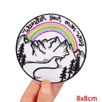 Buy Camping/Adventure Patch Iron On Patches For Clothing Sticker Mountain Hiking Patch Outdoor Embroidery Patches On Clothes Sew Online - Image 3