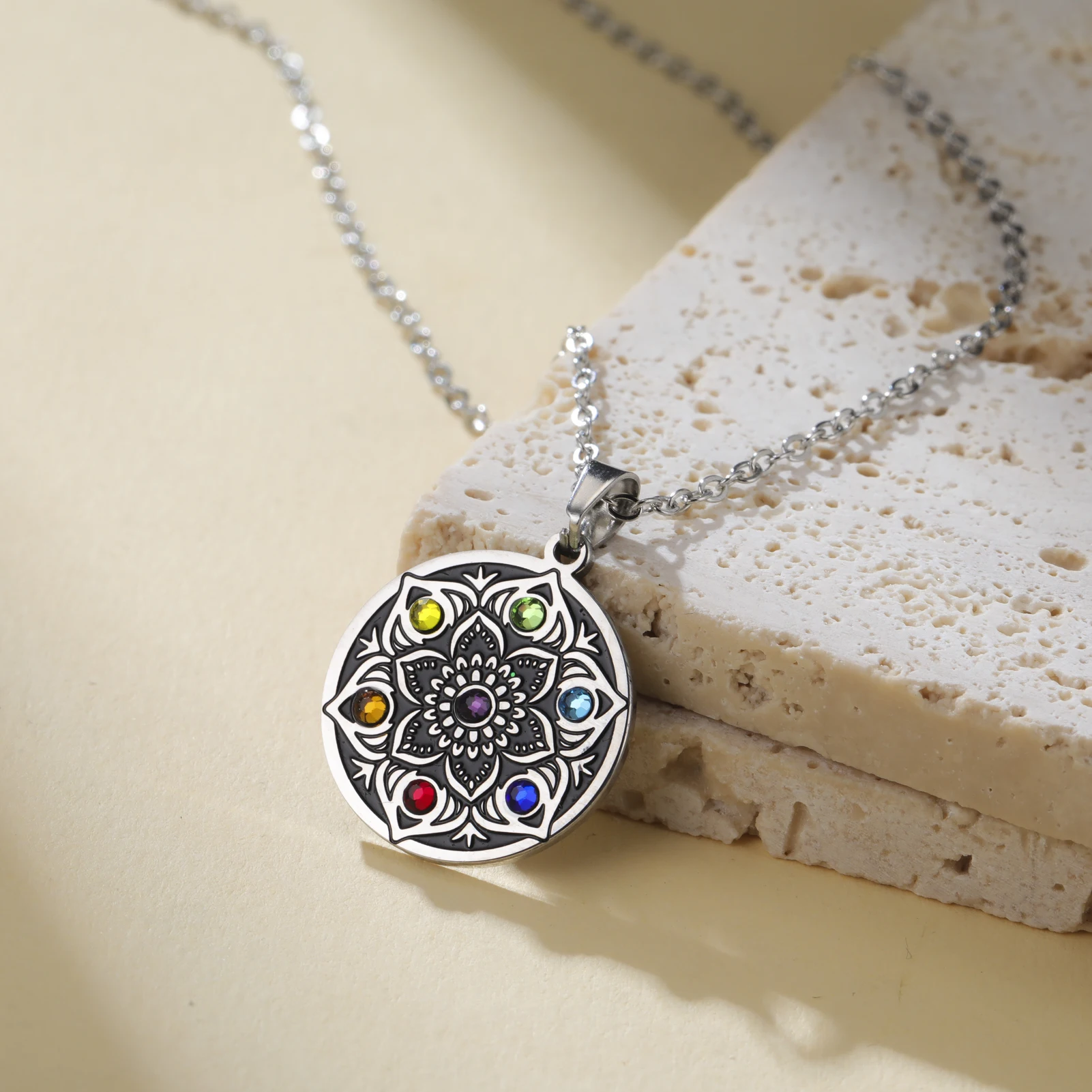 7 Chakra Mandala Necklace 6