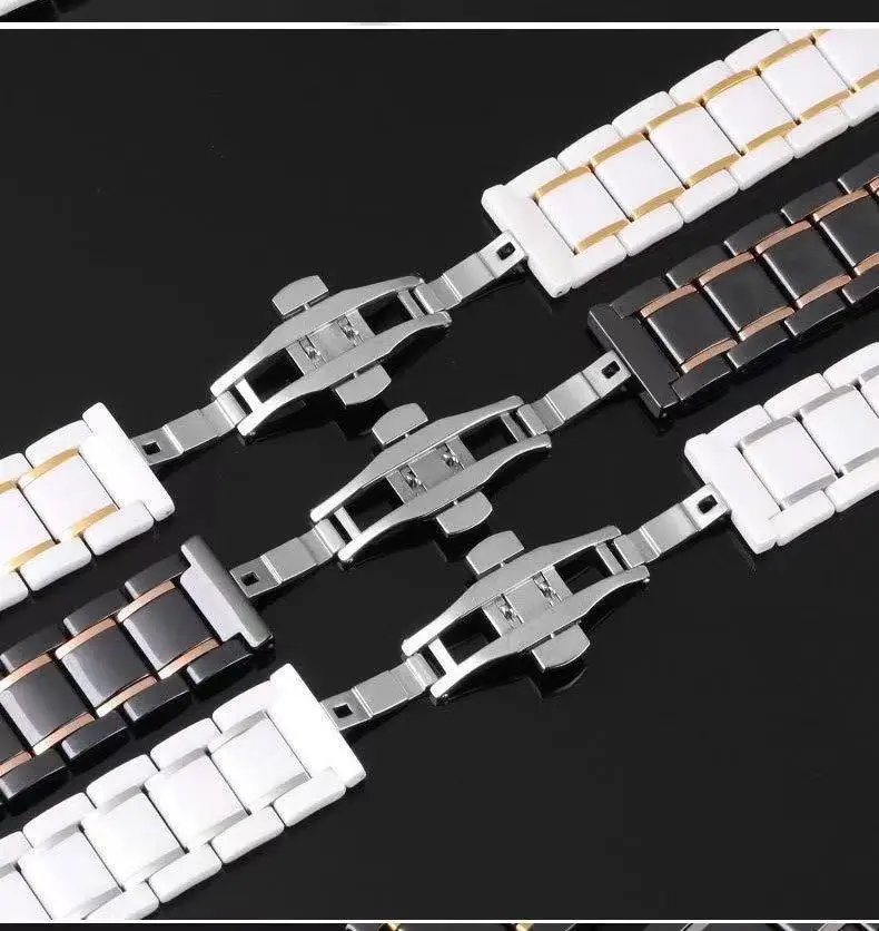 22mm 20mm Ceramic Metal strap for Samsung Watch 6 5 4 3/S3/Huawei Watch 4/3/GT4-3-2 Pro Bracelet wristband Amazfit GTR/GTS band