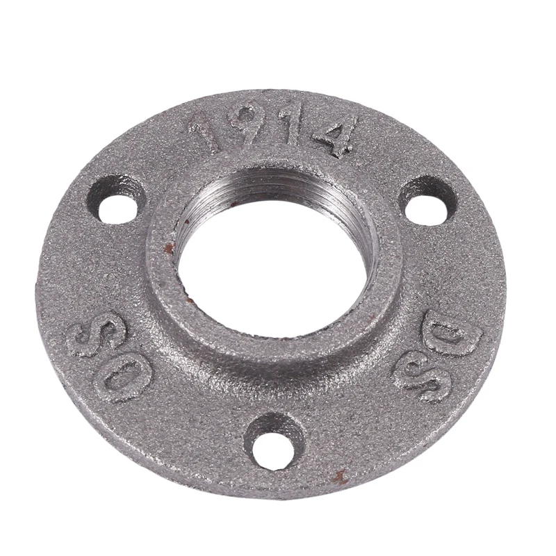 

1 Inches Malleable Cast Iron Pipe Flange, Industrial Pipe Flanges for Threaded Black Pipes and Fittings 1 Pcs